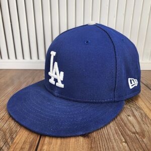 Los Angeles Dodgers New Era 59fifty Hat Cap Size 7.5" Blue Baseball On-Field MLB
